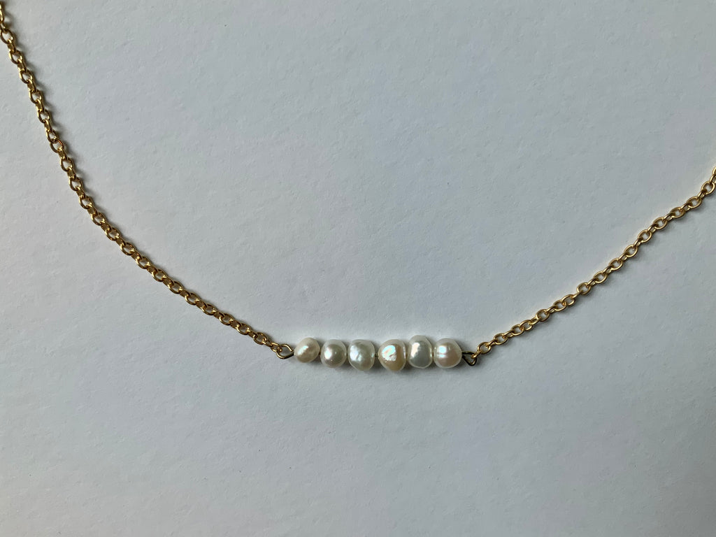 Freshwater Pearl Bar Necklace