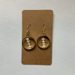 Freshwater Pearl Circle Earrings