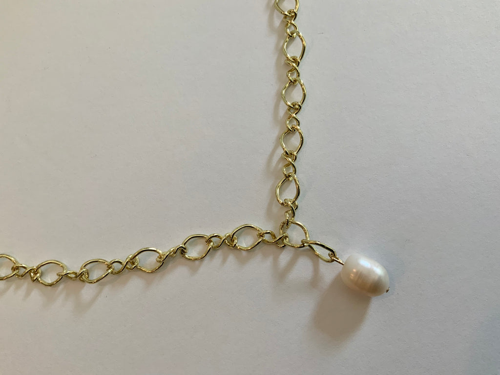 Freshwater Pearl Drop Necklace and Bracelet set